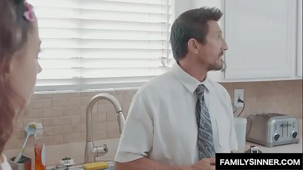 Naughty stepdaughter seduce father