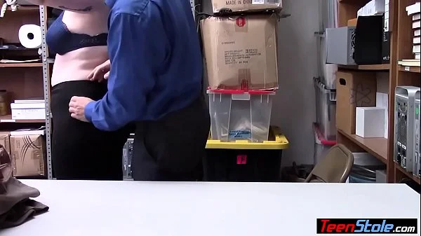 Curvy busty teen thief punish fucked by a LP officer