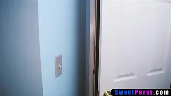 Sneaking into stepsisters room for a surprise fuck