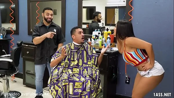 Booty Latina Wife Fucks The Barber - Rose Monroe