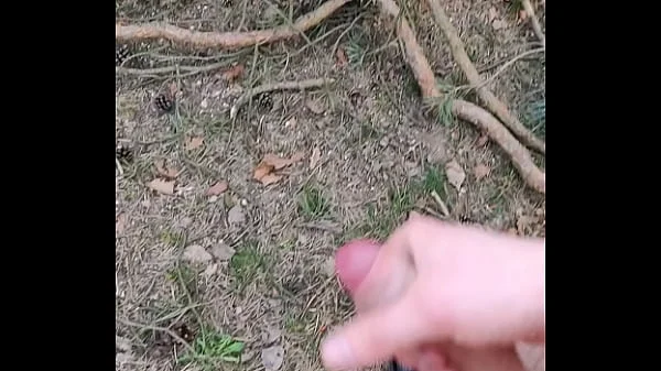 jerking off in forest
