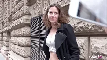 GERMAN SCOUT - Teen Alessandra bei Model Job Casting gefickt