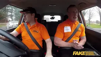 Fake Driving School Rookie instructor fucks Classy MILF