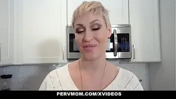 PervMom - Horny blonde stepmom (Ryan Keely) Making sex video with stepson