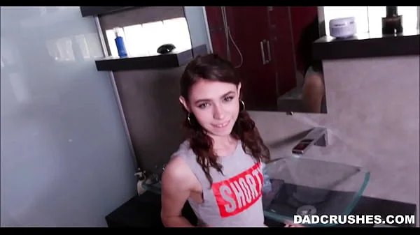 DadCrushes.com - Tiny Teen Step By Step Dad's Morning Wood POV