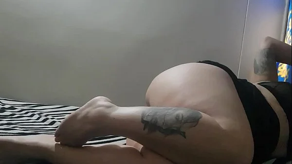 full of cum Andrea's vagina