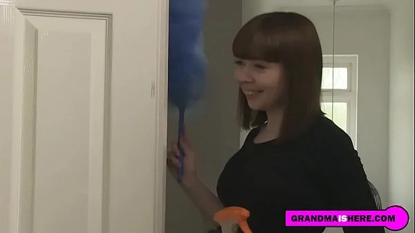 old couple fucks the cleaner girl