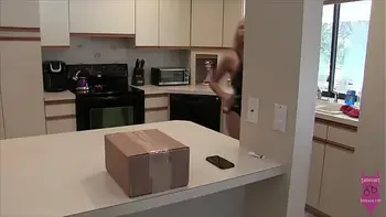 Snooping slut Amanda gets stuck in Selfbondage