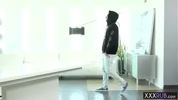 Horny big tits professional sucks a clients big cock