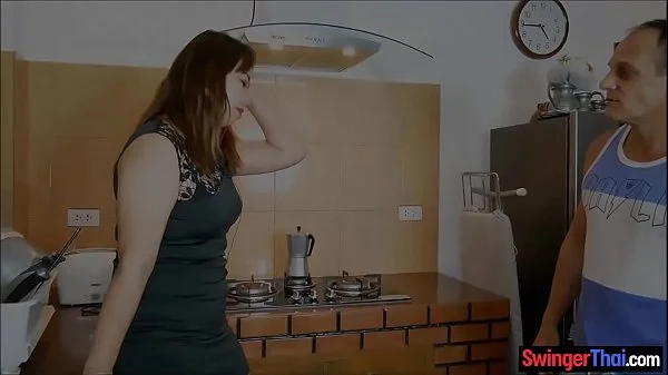 Thai wife watches Farang husband fuck a calll girl