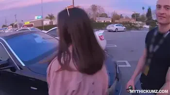 Curvy Asian American rides strangers hard dick