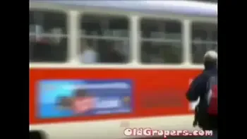 Katarina Hartlova groped in the crowded bus!