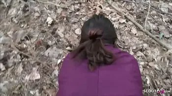 Berliner Strassen Nutte im Park von Schwarzen gefickt - German Interracial