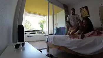 Russian Slut Sasha Bikeyeva fucks hard in a hotel room Mallorca in doggy style, intensively ends with squirt and gets a lot of hot sperm on her beautiful face