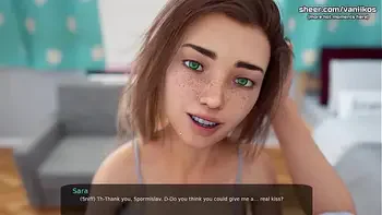 Petite stepsister fantastic blowjob with cum swallowing l My sexiest gameplay moments l Milfy City l Part #6