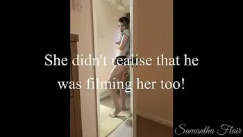 Secret family story, step daughter see jerk on room