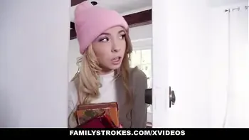 FamilyStrokes - Stepbro Hot Blonde (Kenzie Reeves) Into Fucking