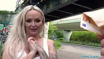 Public Agent Busty British Milf Louise Lee fucks in public