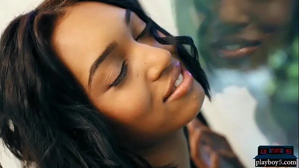 Amazing ebony teen Noel Monique reveals her petite body