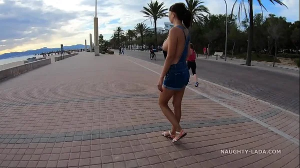 Free boobs. Topless in public