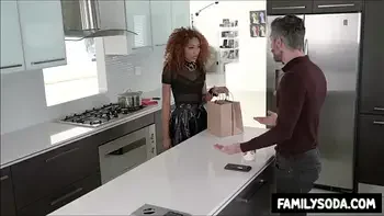 Goth stepdaughter banged by stepdad at home