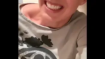 Horny in the restaurant! Fingered on the toilet to orgasm