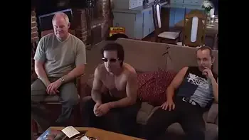 Slim brunette Saphire Rae has great pleasure while sucks five interracial dicks then feels them inside