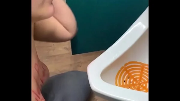 Toilet pig fuck at public restroom