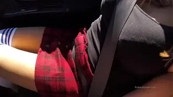 four spontaneous HUGE cum loads - cute MILF gets her cum in the garden, on the beach, in the car - wherever she wants it - YummyCouple cumpilation