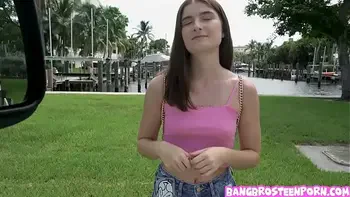 Shy teen gets invited to join a bunch of guys in a van..