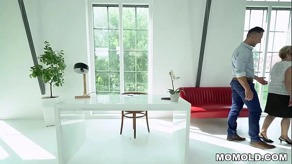 Kinky Old Chubby GILF Malya has a lucky day, gets to hop on a young dong