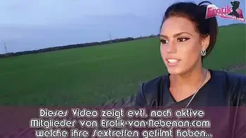 Deutsche junge amateur Latina teen beim outdoor fick auf der Wiese POV