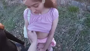 Having fun with two stranger teens that come back from POV PUBLIC SEX!