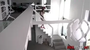 Skinny babe gets butt fucked