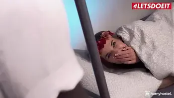 HORNY HOSTEL - #Freddy Gong #Eveline Dellai - Lucky Czech Teenager Anal Served By BBC At The Hotel