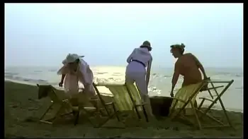 Woman robbed on the beach by stealing all her clothes. Robbed naked. ENF.