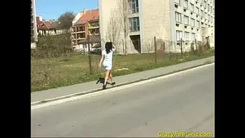 Huge fountain of piss flowing