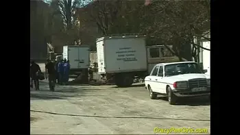 Busty fatty pissing outdoor