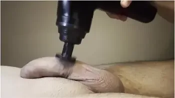 Wellness With The Massage Gun For My Uncircumcised Flaccid Cock - Luce Avery