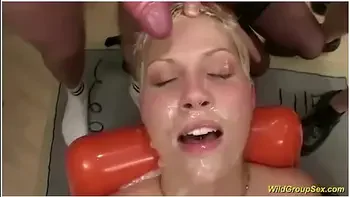 Her First Extreme Anal Bukkake Party