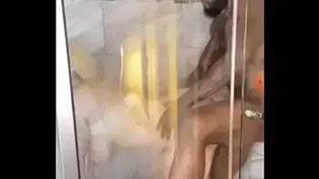 Thick white bitch fucking BBC in the shower