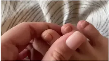 Toes With Beige Pedicure