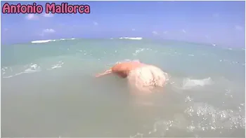 Having Fun On A Nudist Beach With La Round Ass Italian Cherry