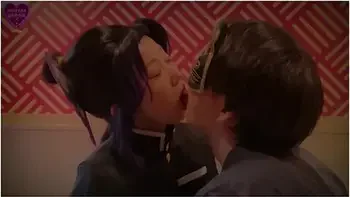 Shinobu Loves Sloppy Kiss And Exchange Spit 4k 60fps Demon Slayer Kocho Shinobu 胡蝶しのふ With Shinobu Kocho