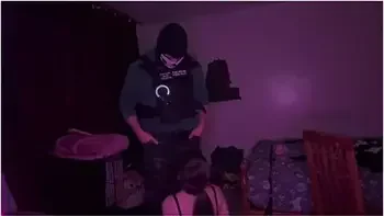 Masked Fantasy - Masked Ghost Cosplayer Teaches Maid A Lesson