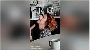 Fk2 - Redhead Milf Gets Ass Fucked Plain By Her Young Neighbor On The Kitchen Table