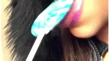 Sugar Baby - Asmr - Sucking Licking Moaning - Leather Jacket - Ebonylovers