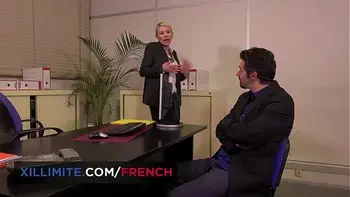 French mature anal fucked in the office