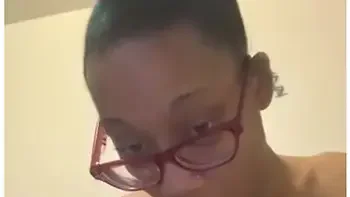 Cute Light Skin Ebony Giving Joi