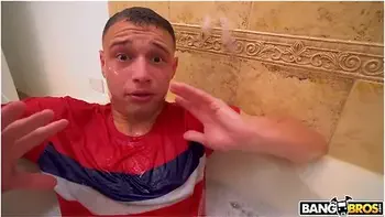 Sultry Babe Paris The Muse Takes Johnny In The Room & Titty Fucks His Face And Dick